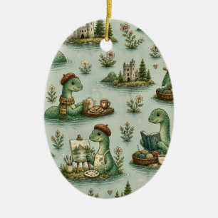 Gezellige Cryptiden Nessie Loch Ness Monster hobby Keramisch Ornament