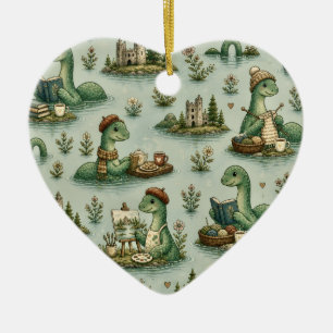 Gezellige Cryptiden Nessie Loch Ness Monster hobby Keramisch Ornament