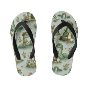 Gezellige Cryptiden Nessie Loch Ness Monster hobby Kinder Teenslippers