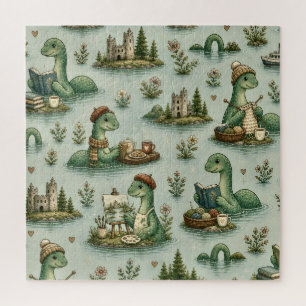 Gezellige Cryptiden Nessie Loch Ness Monster hobby Legpuzzel