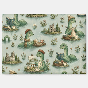 Gezellige Cryptiden Nessie Loch Ness Monster hobby Magneet