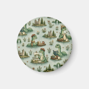 Gezellige Cryptiden Nessie Loch Ness Monster hobby Magneet