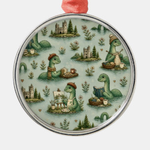 Gezellige Cryptiden Nessie Loch Ness Monster hobby Metalen Ornament