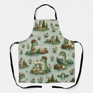 Gezellige Cryptiden Nessie Loch Ness Monster hobby Schort