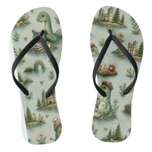 Gezellige Cryptiden Nessie Loch Ness Monster hobby Teenslippers