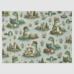 Gezellige Cryptiden Nessie Loch Ness Monster hobby Tissuepapier