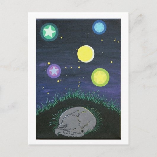 gezellige cub art postkaart (Voorkant)