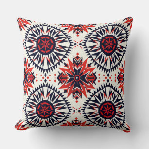 Gezellige Cyaan "Cosmic Interlock" Pluche Sherpa D Kussen