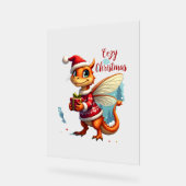 Gezellige Dragonfly Kerstmis Acryl Bord (Hoek)