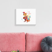 Gezellige Dragonfly Kerstmis Canvas Afdruk (Insitu (Woonkamer))