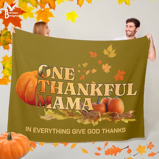 Gezellige EEN DANKBARE MAMA Christelijke Thanksgiv Fleece Deken