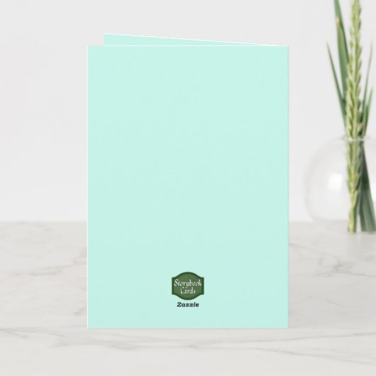 Gezellige egel en wilde bloemen bos dank u kaart (Achterkant)