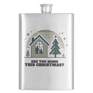 Gezellige Familie Kerst Home Scene Decor Art Flacon
