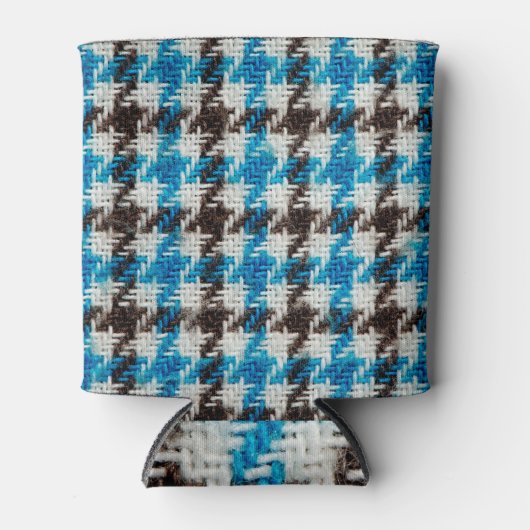 Gezellige flanel stof, texturele achtergrond. blikjeskoeler (Voorkant)