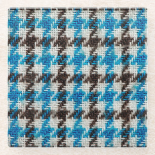 Gezellige flanel stof, texturele achtergrond. glazen onderzetter