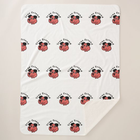 Gezellige Fleece & Sherpa deken (Voorkant)