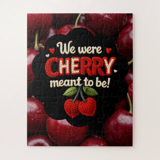 Gezellige gebreide-achtige typografie en adorable  legpuzzel