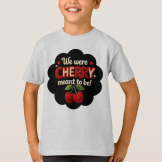 Gezellige gebreide-achtige typografie en adorable t-shirt