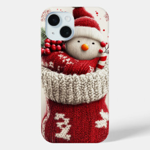 Gezellige Gebreide Sneeuwman Kerstmutsen Sock