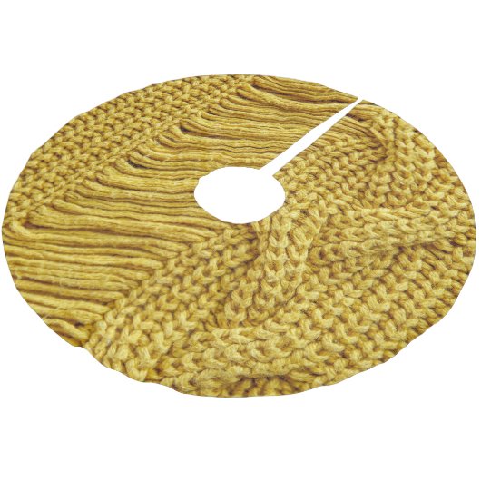 Gezellige gele trui: getextureerde achtergrond kerstboom rok (Gekanteld)