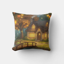 Gezellige Gloeiende Cottage Bos Worp Kussen
