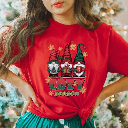 Gezellige Gnomes Kerst T-shirt