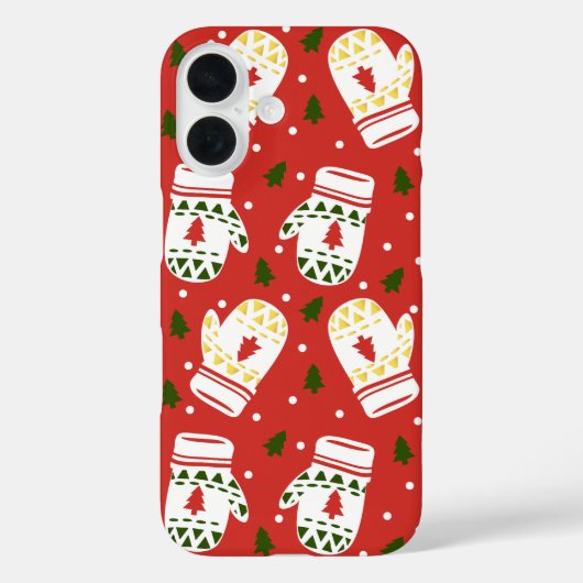 Gezellige gouden winterhandschoenen Case-Mate iPhone case (Achterkant)