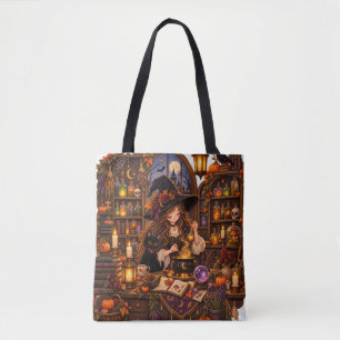 Gezellige Halloween Apotheek Heks Draagtas