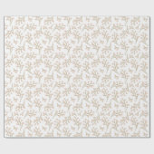 Gezellige herfst  bloemen cadeaupapier (Vlak)