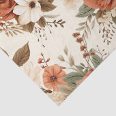 Gezellige herfst bloemenprint digitale kunst tissuepapier (Detail)