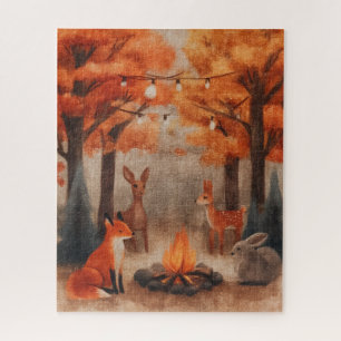 Gezellige Herfst Forest Creatures Legpuzzel
