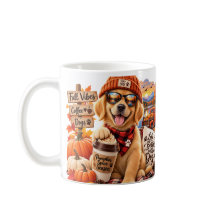 Gezellige Herfst Golden Retriever Pompoengewürz