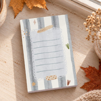 Gezellige herfst handgeschilderde strepen post-it® notes