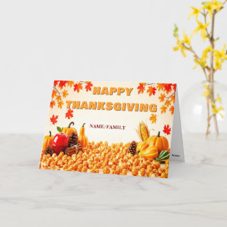 Gezellige herfst oogst Thanksgiving Kaart