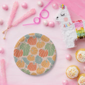 Gezellige Herfst Pompoen Papier Borden & Party Sup Papieren Bordje (Feest)