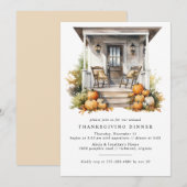 Gezellige Herfst pompoenen | Rustiek Thanksgiving Kaart (Voorkant / Achterkant)