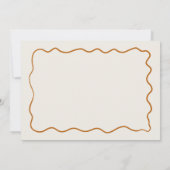 Gezellige Herfst Retro Sketch Baby shower Kaart (Achterkant)