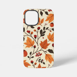Gezellige herfst telefoonhoes iPhone 12 mini hoesje
