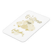 Gezellige herfst Vibes Neutrale pompoen Magneet (Linkerzijde)