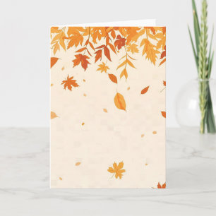 Gezellige herfststemming – 5x7 herfst wenskaart kaart