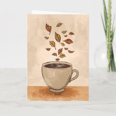 Gezellige herfststemming kaart (Achterkant)