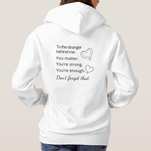Gezellige herfstwinter Mode Hoodie (Achterkant)