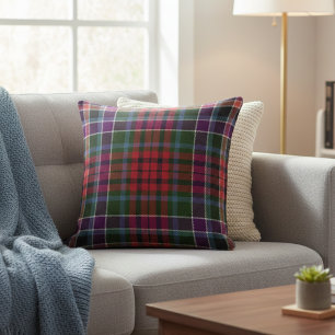 Gezellige Highland Plaid - Rustieke Rode & Groene Kussen