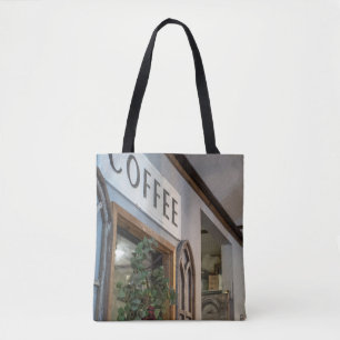 Gezellige hoek Café ingang Draagtas