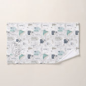 Gezellige Home Kerst Blauwgroen ID985 Bad Handdoek (Handdoek)