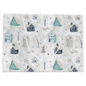 Gezellige Home Kerst Blauwgroen ID985 Groot Cadeauzakje (Achterkant)