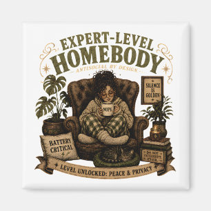 Gezellige introvert levensstijl magneet