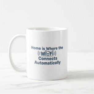 Gezellige introverte Wi-Fi-Mok Koffiemok
