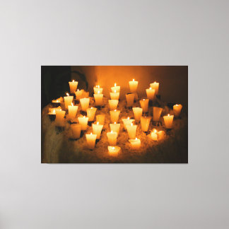 GEZELLIGE KAARSEN 40x60 Canvas Afdruk