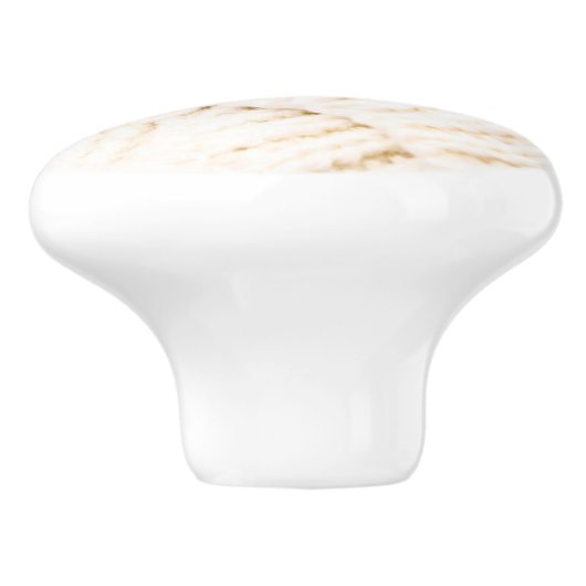 Gezellige kabel gebreide trui knop rustieke bruine (Zijkant)